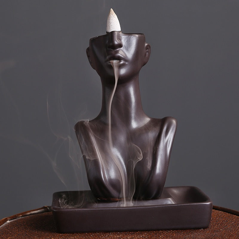 Ceramic Statue Incense Burner