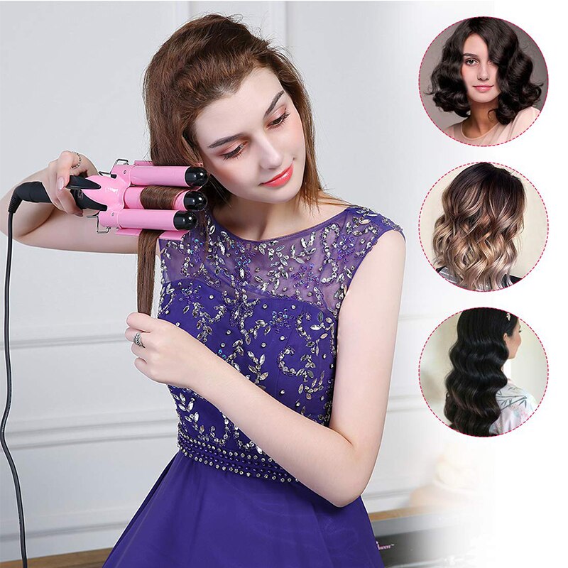 Triple Barell Hair Curling Iron