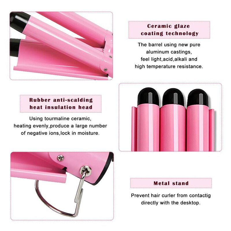 Triple Barell Hair Curling Iron